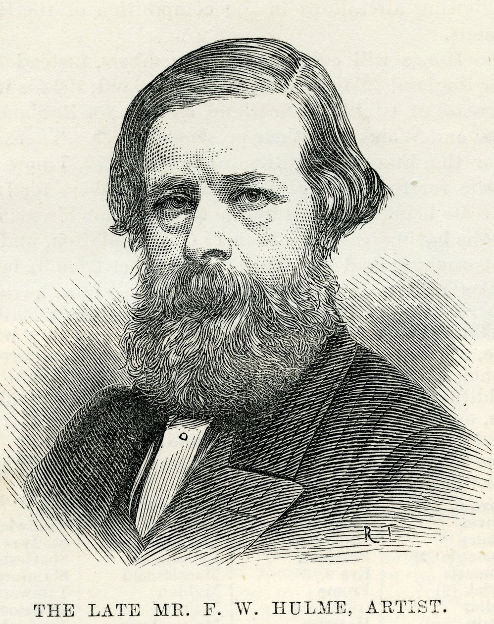 Frederick William Hulme (1816-84) from The Illustrated London News 6th December, 1884 by English School