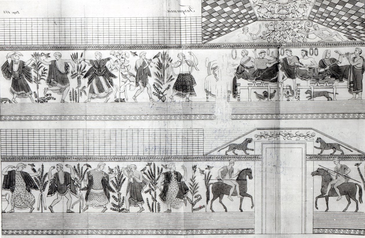 Frieze from the Grotta del Triclinio by English School