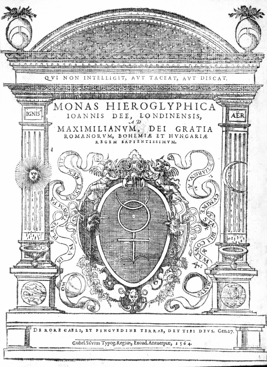 Frontispiece from Monas Hieroglyphica by John Dee by English School
