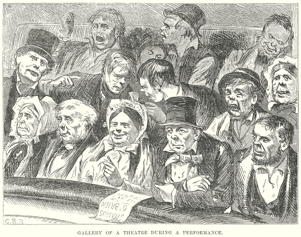 Gallery of a Theatre during a Performance by English School