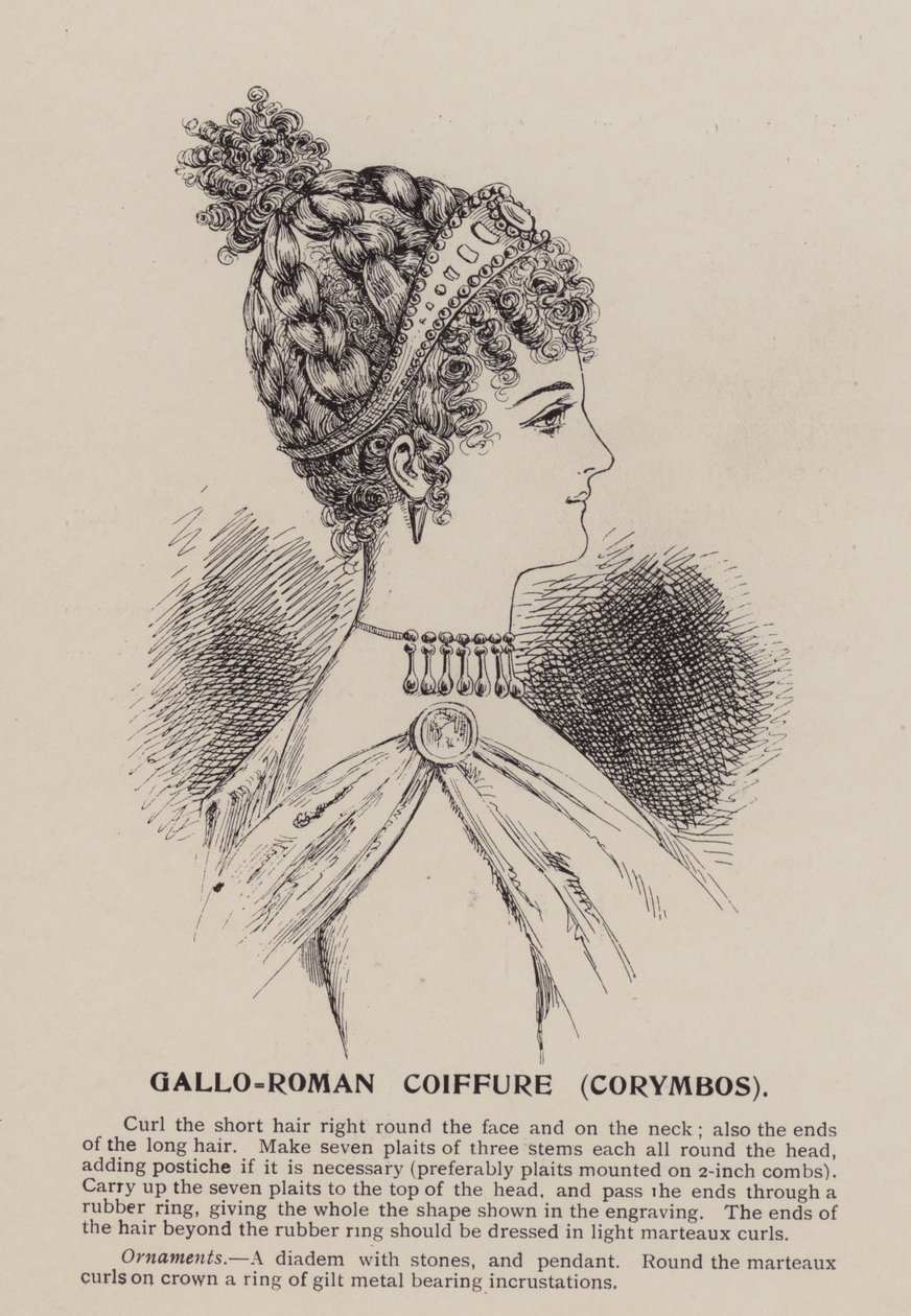 Gallo-Roman Coiffure, Corymbos by English School