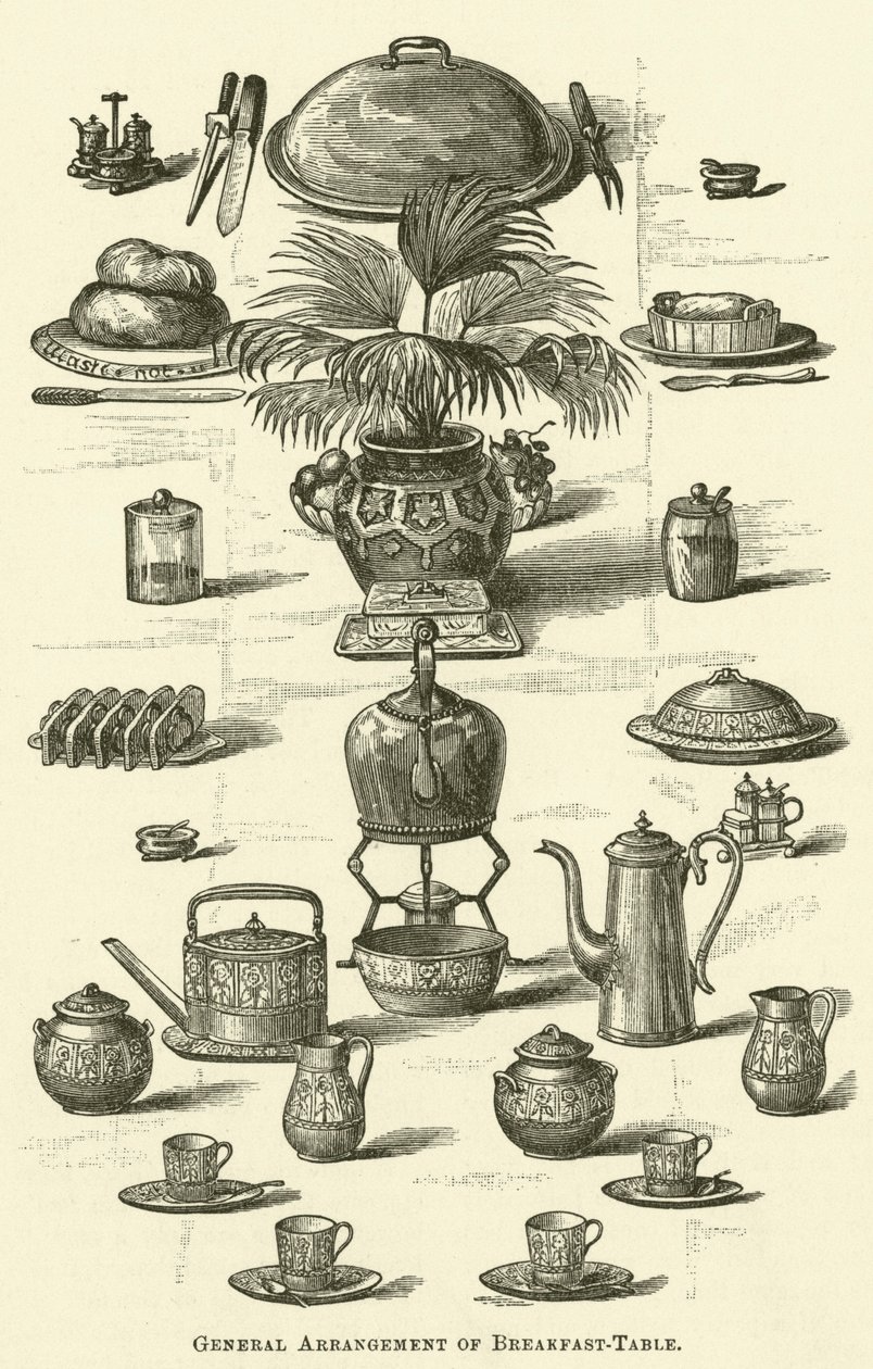 General Arrangement of Breakfast Table by English School