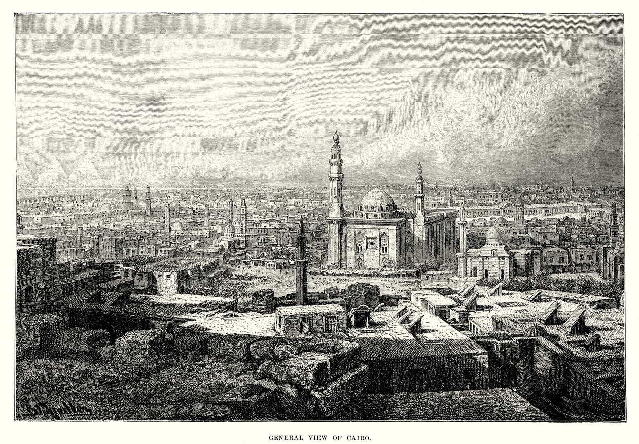 General View of Cairo by English School