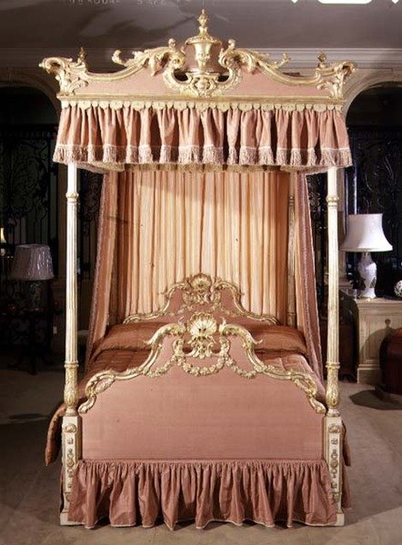 George III Four-Poster Bed, Late 18th Century by English School