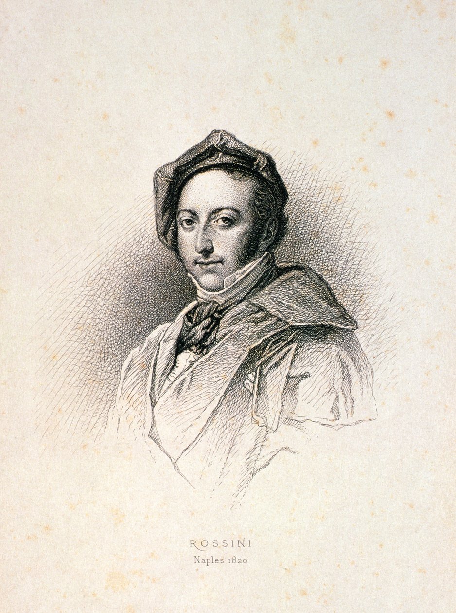 Gioacchino Antonio Rossini (1792-1868) 1820 by English School