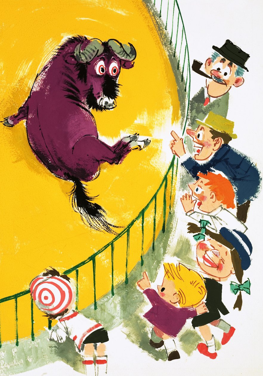 Gnu in a zoo by English School