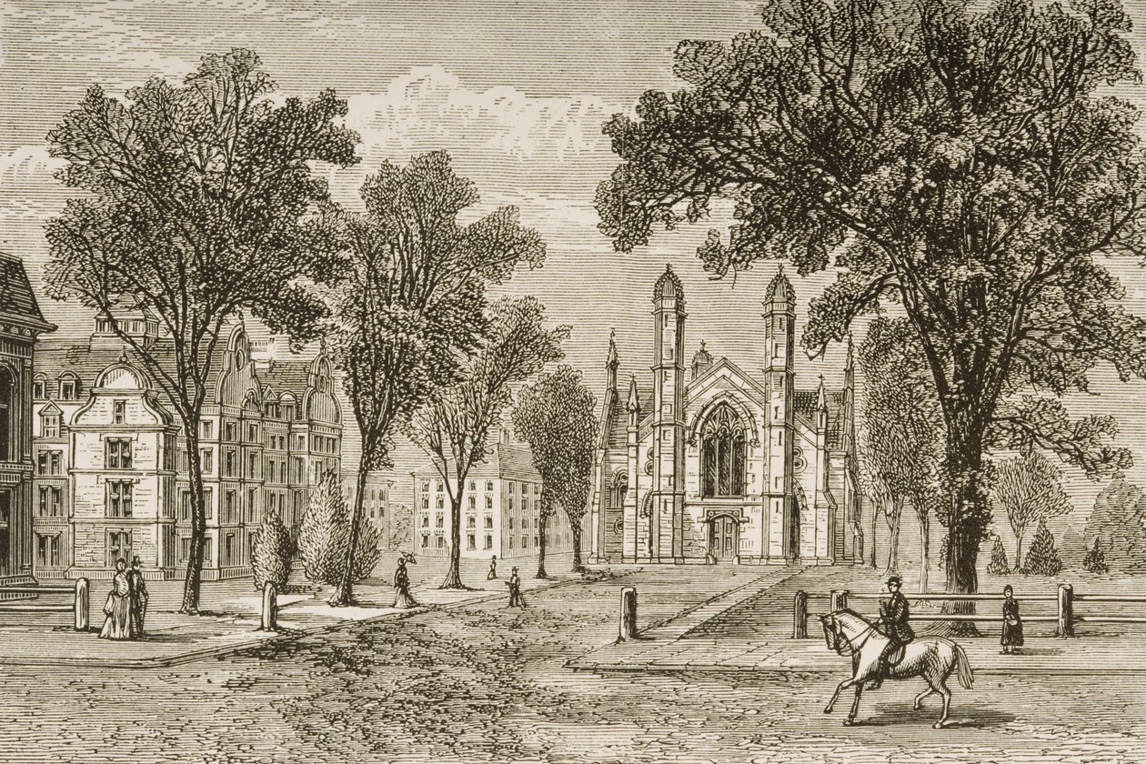 Gore Hall, Harvard University, from 