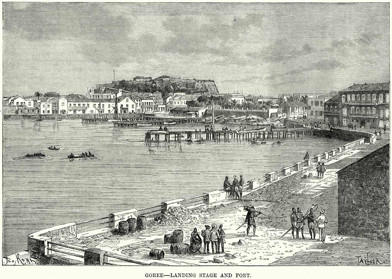 Goree – Landing Stage and Fort by English School