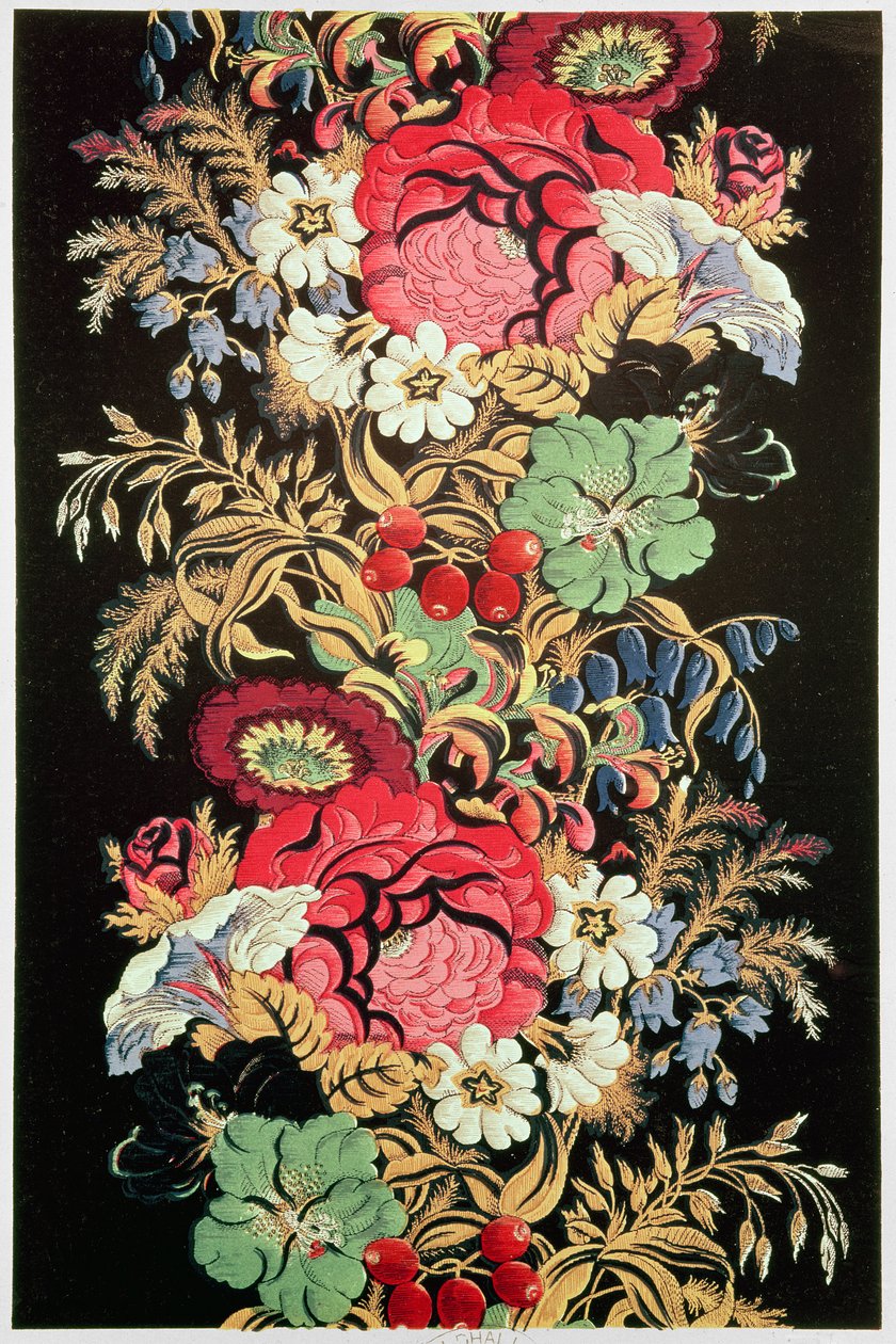 Great Exhibition, 1851: Ribbon, engraved by M. Digby Wyatt by English School