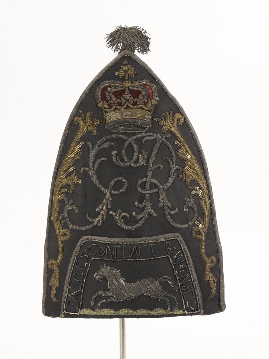 Grenadier Cap, South Bn, Hampshire Militia, Worn by Lt J B Harrison by English School