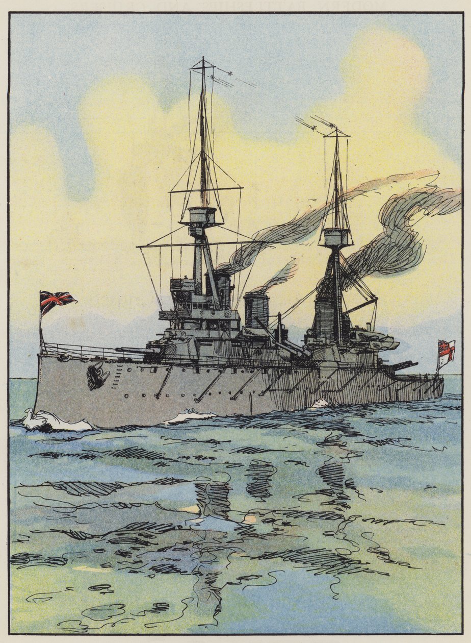 HMS Indomitable by English School