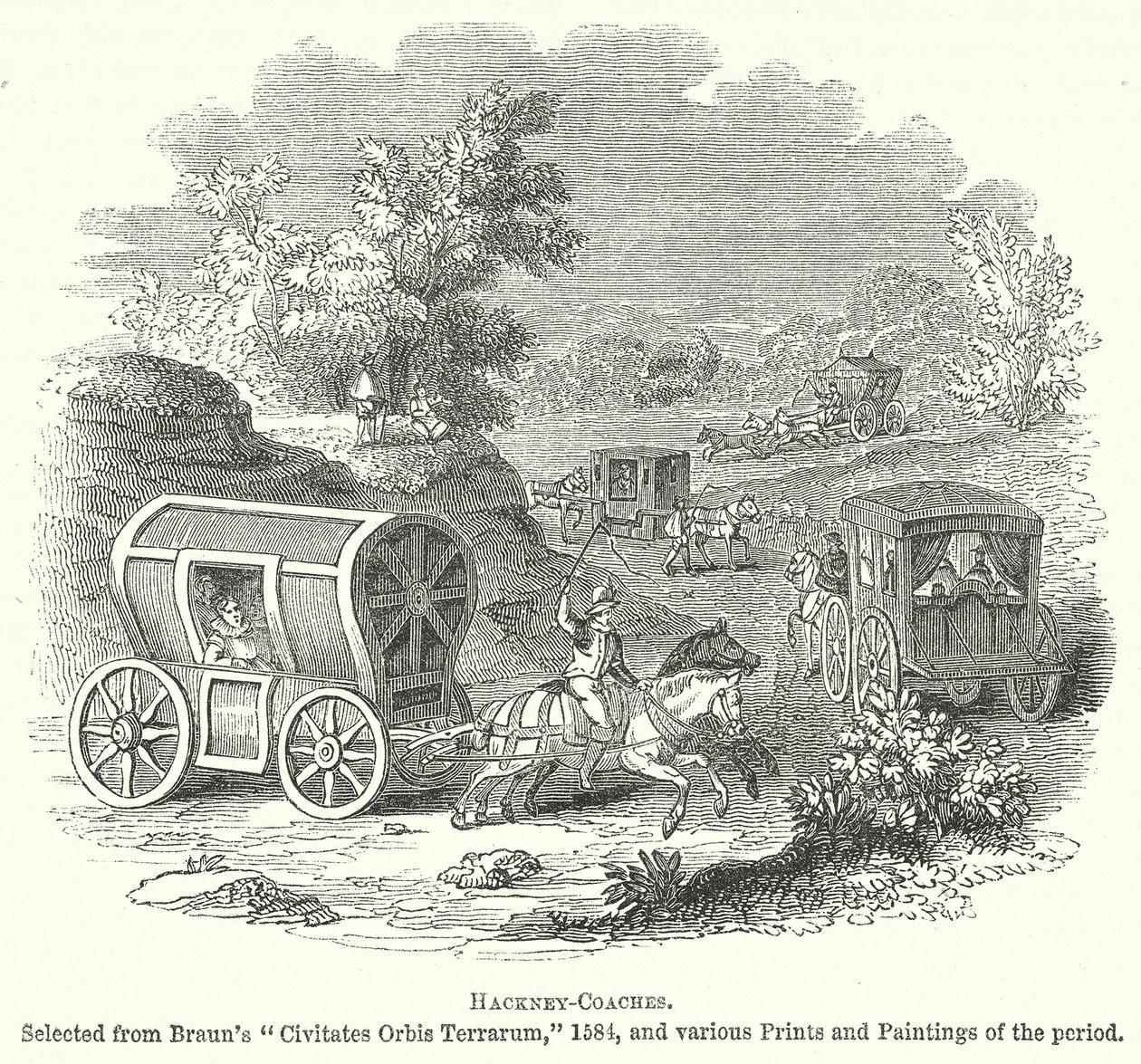 Hackney-Coaches by English School