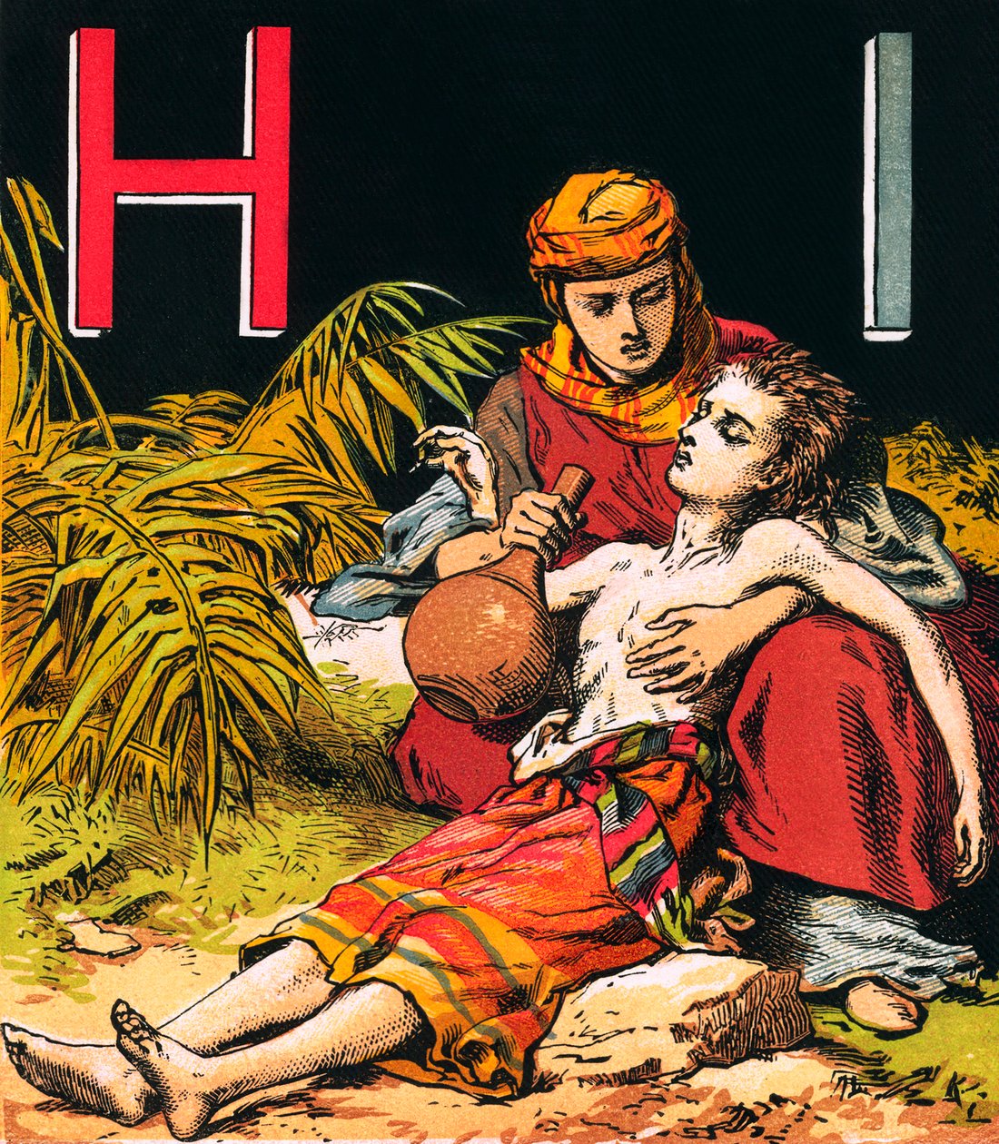 Hagar and Ishmael by English School