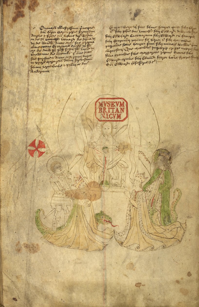 Henry VI, King of England, and His Wife, Margaret of Anjou, Illustration from 