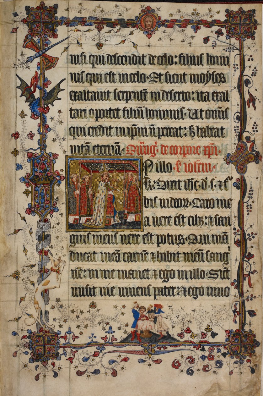 The Feast of Corpus Christi, from the Lovel Lectionary, Before 1408 by English School