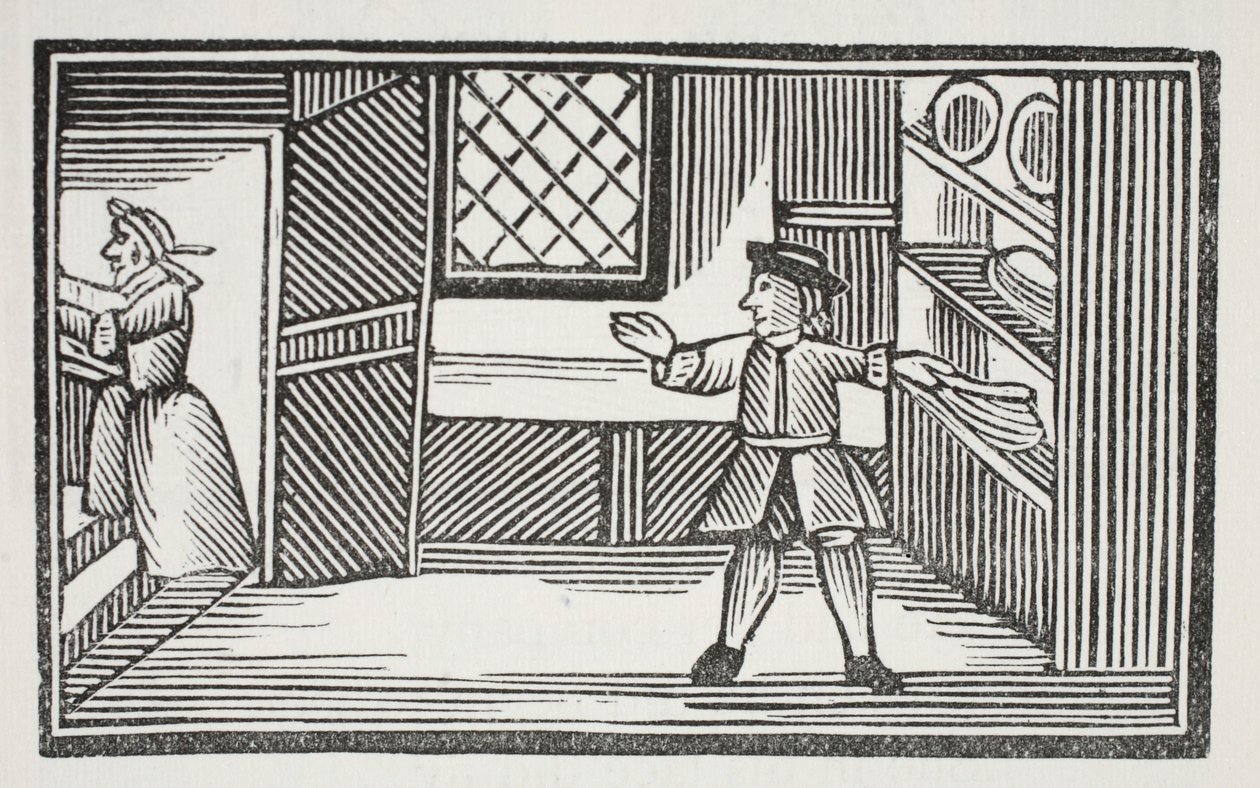 He went to the larder and helped himself to the bread and butter (illustration) by English School