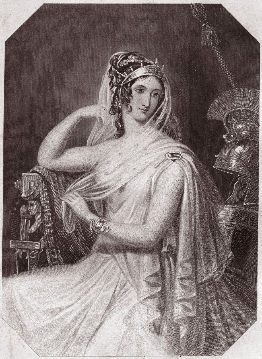 Helen, wife to Menelaus (Troilus and Cressida) in - Gallery of the women of Shakespeare, collection of forty-five serious portraits by early London artists, enriched with critical and literary notices around 1838 by English School