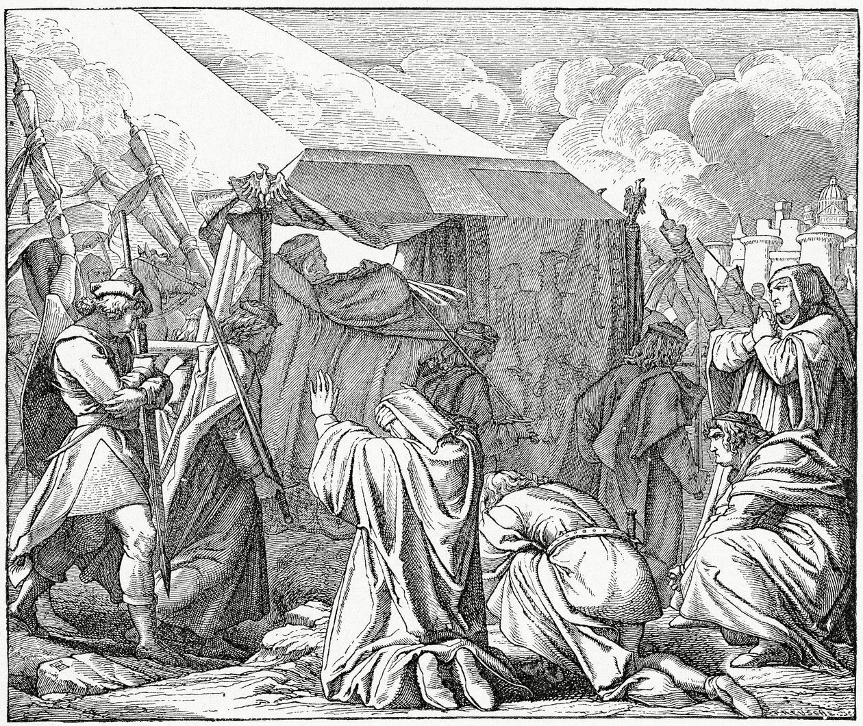 Henry VII, Holy Roman Emperor, is mourned by his people in 1313, 1882 by English School