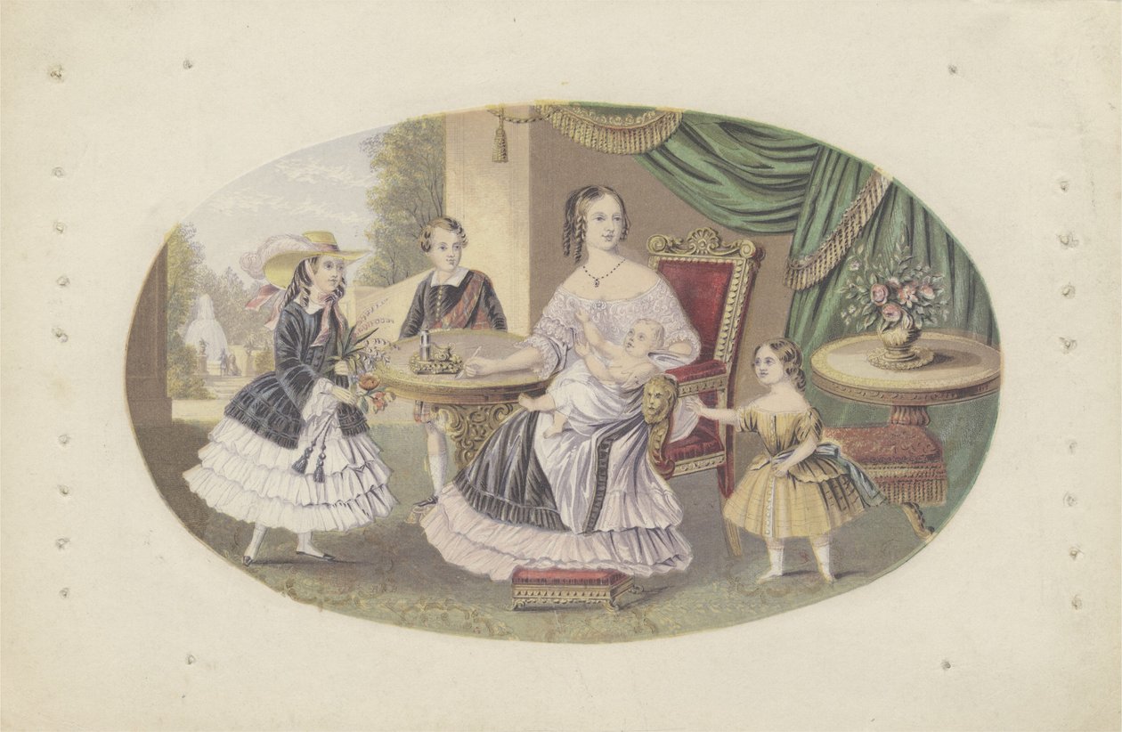 Her Majesty Queen Victoria and Family, c.1851 by English School