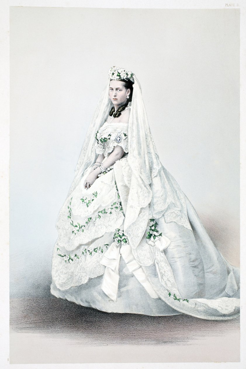 Her Royal Highness Princess Alexandra Caroline of Denmark, from A Memorial of the Marriage of Edward VII and Alexandra of Denmark by English School