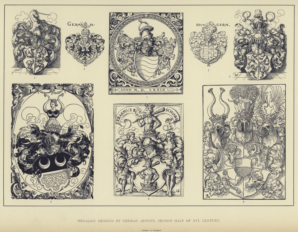 Heraldic Designs by German Artists, Second Half of 16th Century by English School