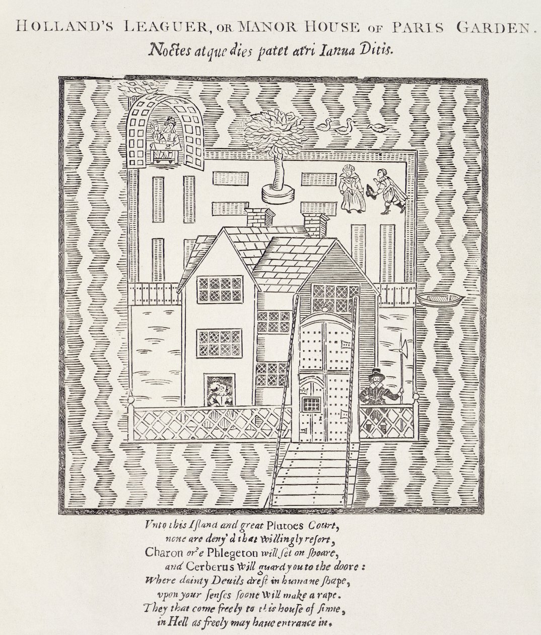 Hollands Leaguer, or Manor House, of Paris Garden, Southwark, London by English School
