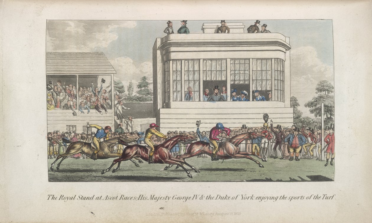 Horse Racing at Ascot, from Anecdotes of the Turf, the Chase, the Ring by English School