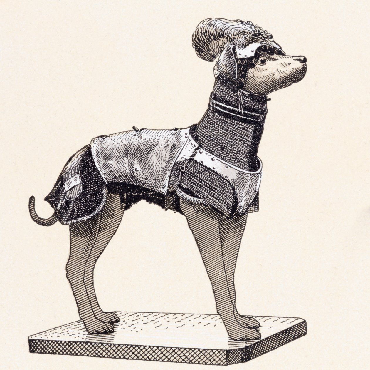 Hound in Body Armour by English School