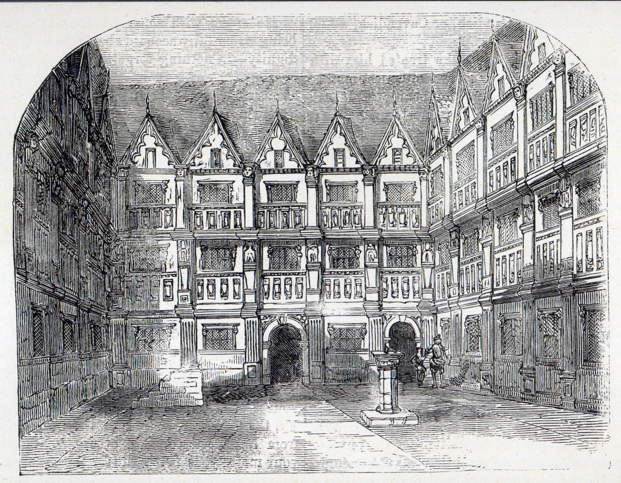 House of Sir Thomas Gresham, in Bishopsgate Street, London by English School