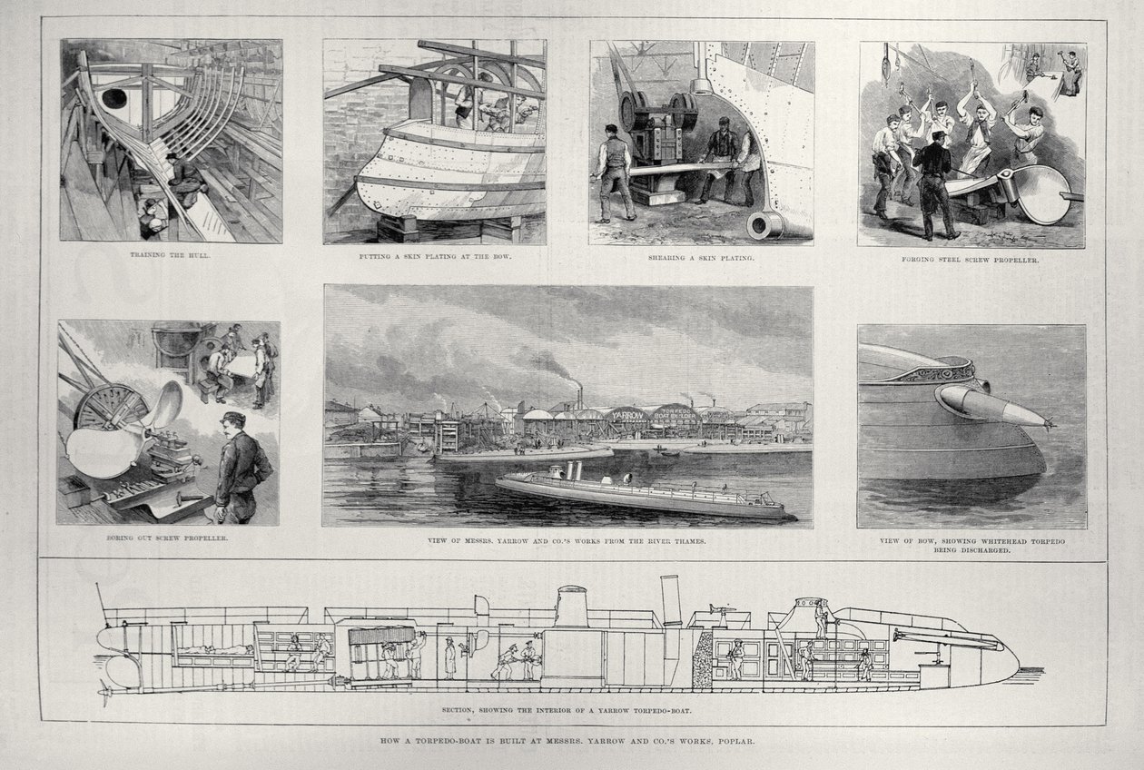 How a Torpedo Boat is Built at Messrs. Yarrow and Co.