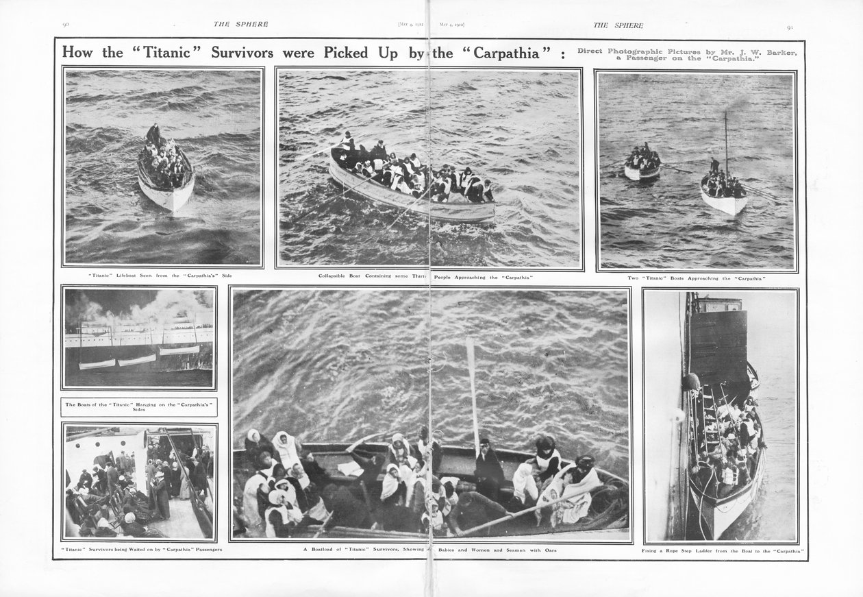 How the Titanic Survivors Were Picked Up by the Carpathia by English School