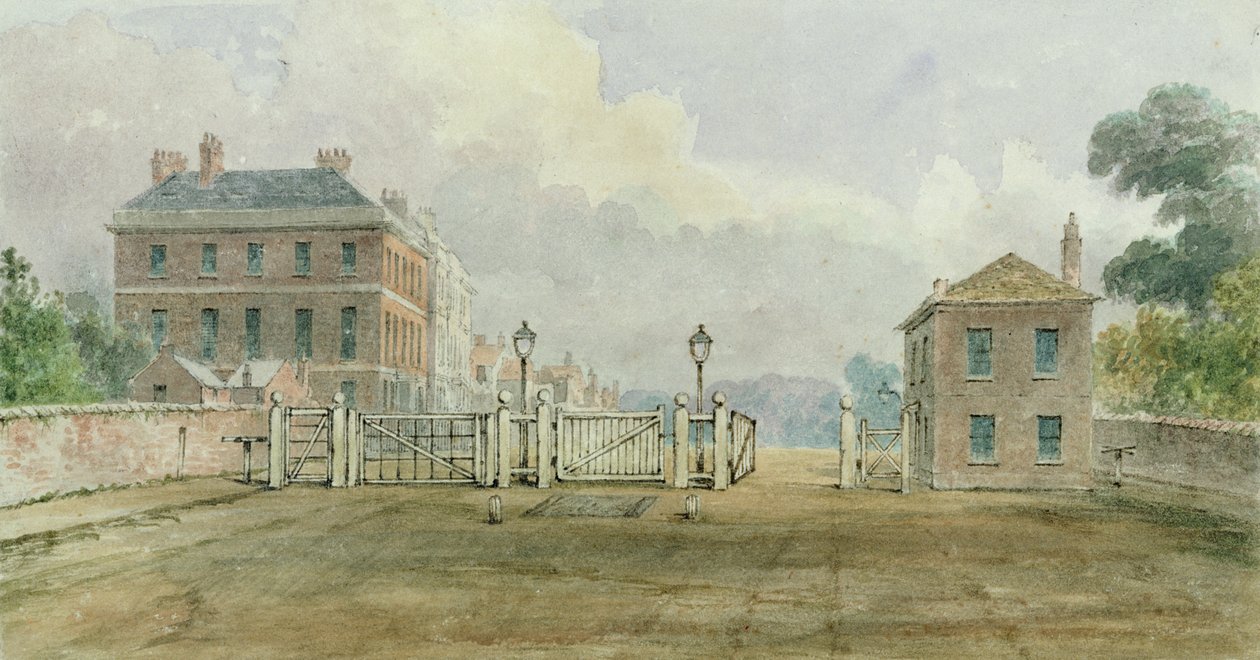 Hyde Park Corner Turnpike, 1785 by English School