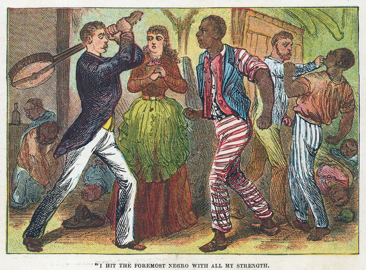 I Hit the Foremost Negro with All My Strength by English School