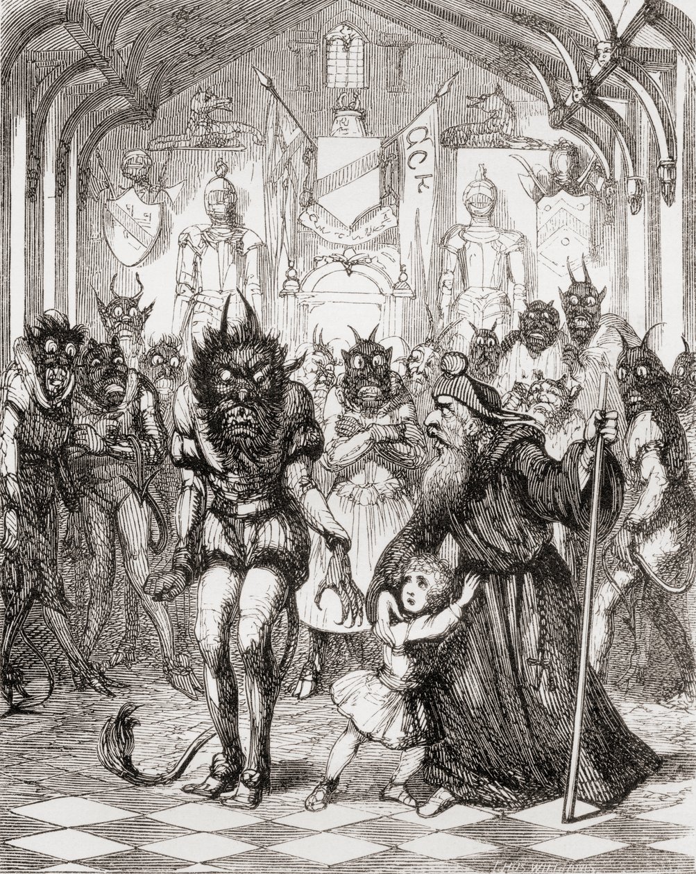 Illustration after George Cruikshank for the poem 