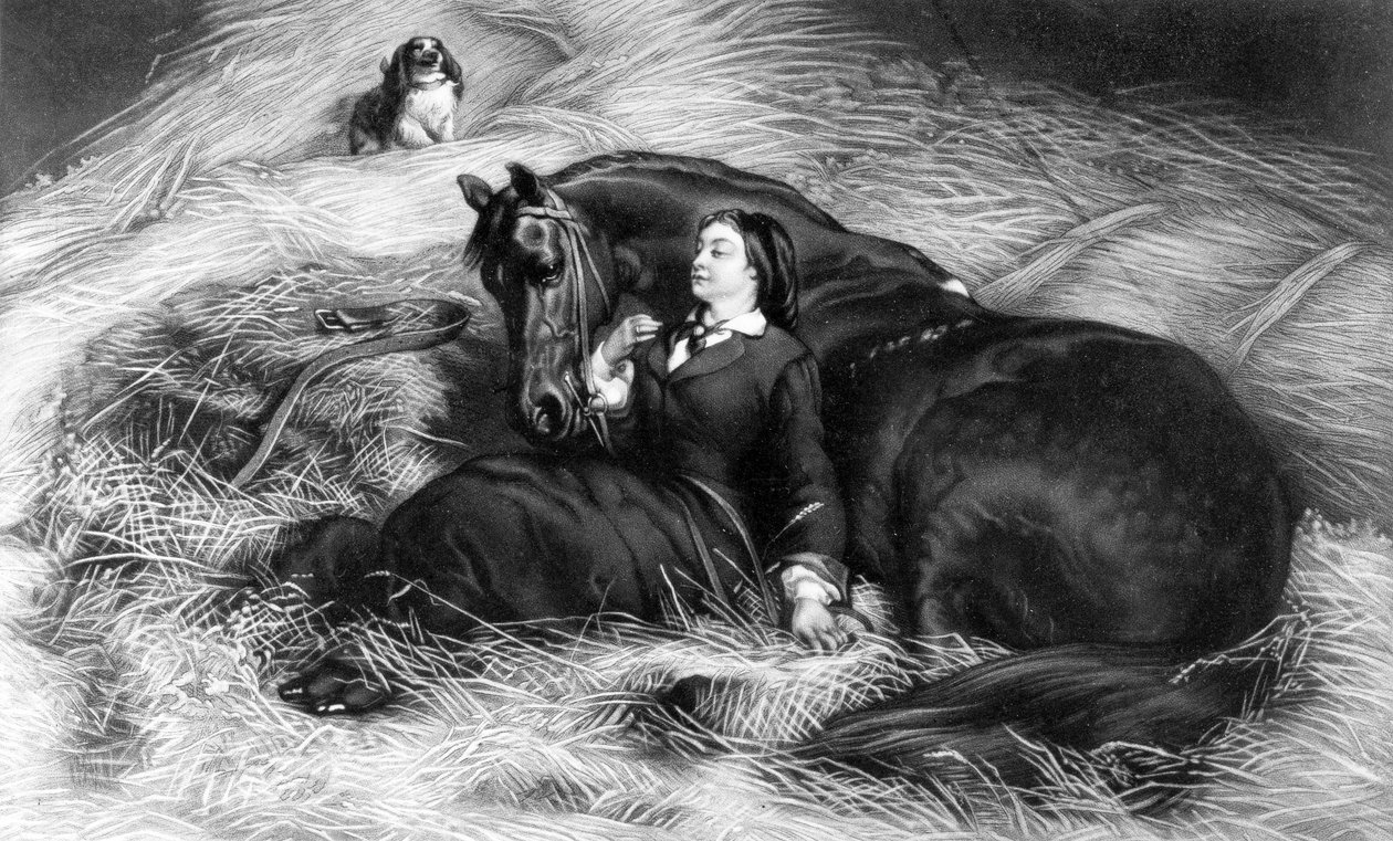 Illustration from Girl with Horse, after Rosa Bonheur, 19th Century by English School
