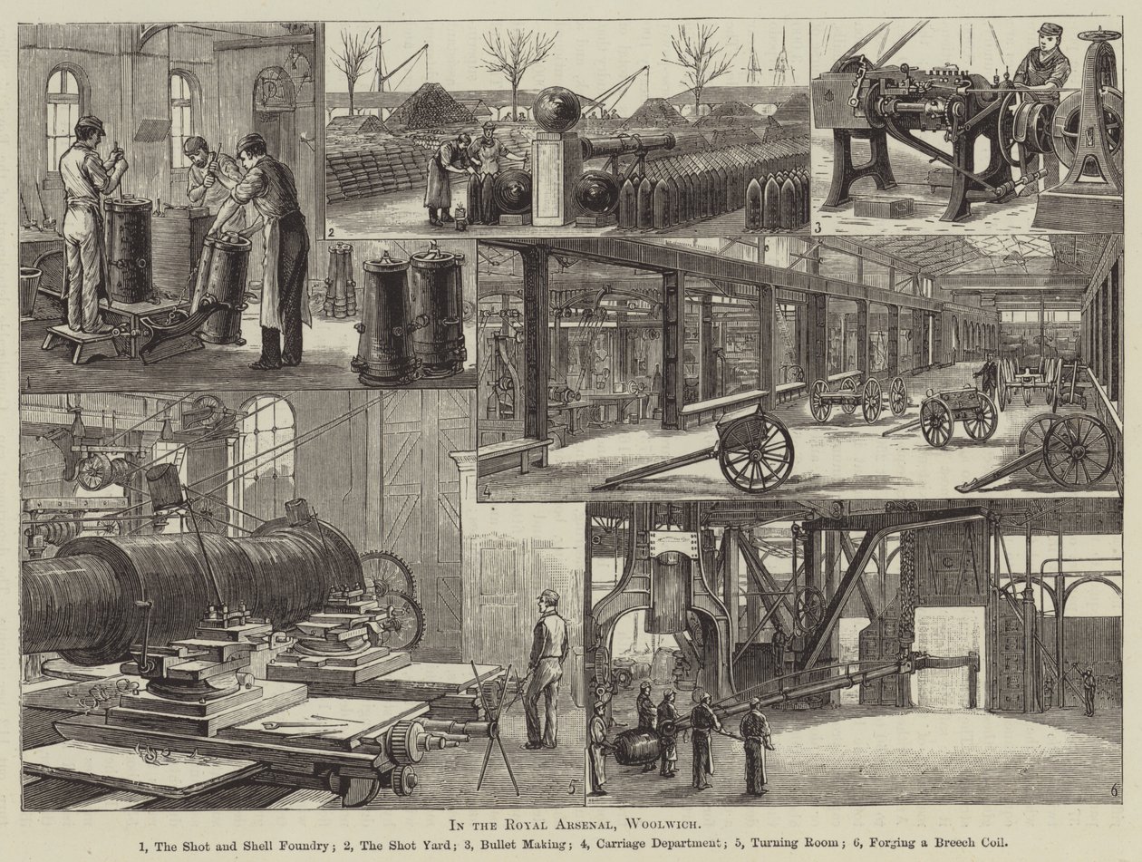 In the Royal Arsenal, Woolwich by English School