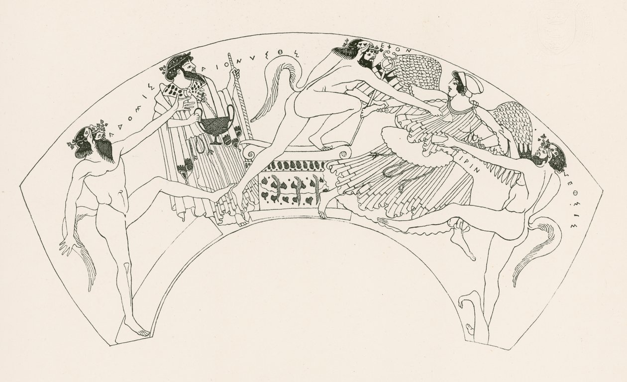 Iris and Hera Attacked by Satyrs by English School