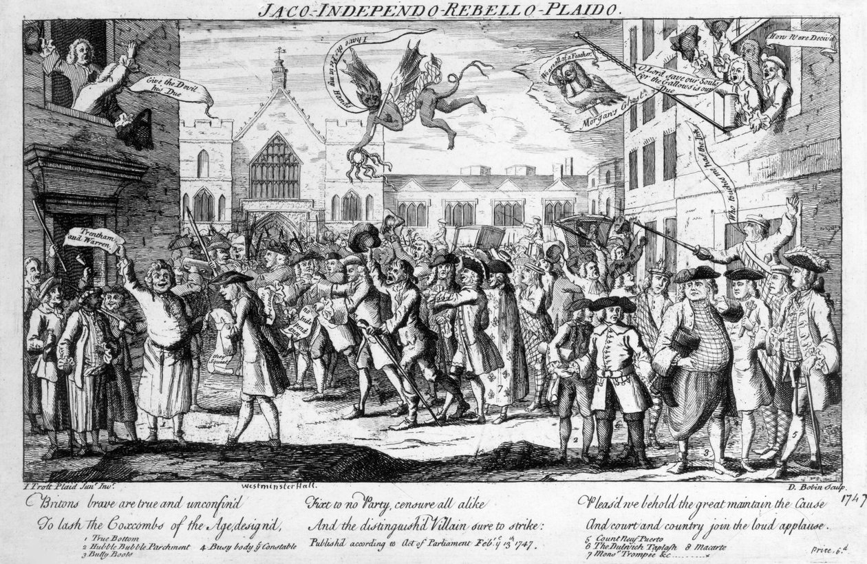 Jaco-Independo-Rebello-Plaido, after Henry Fielding, 1747 by English School