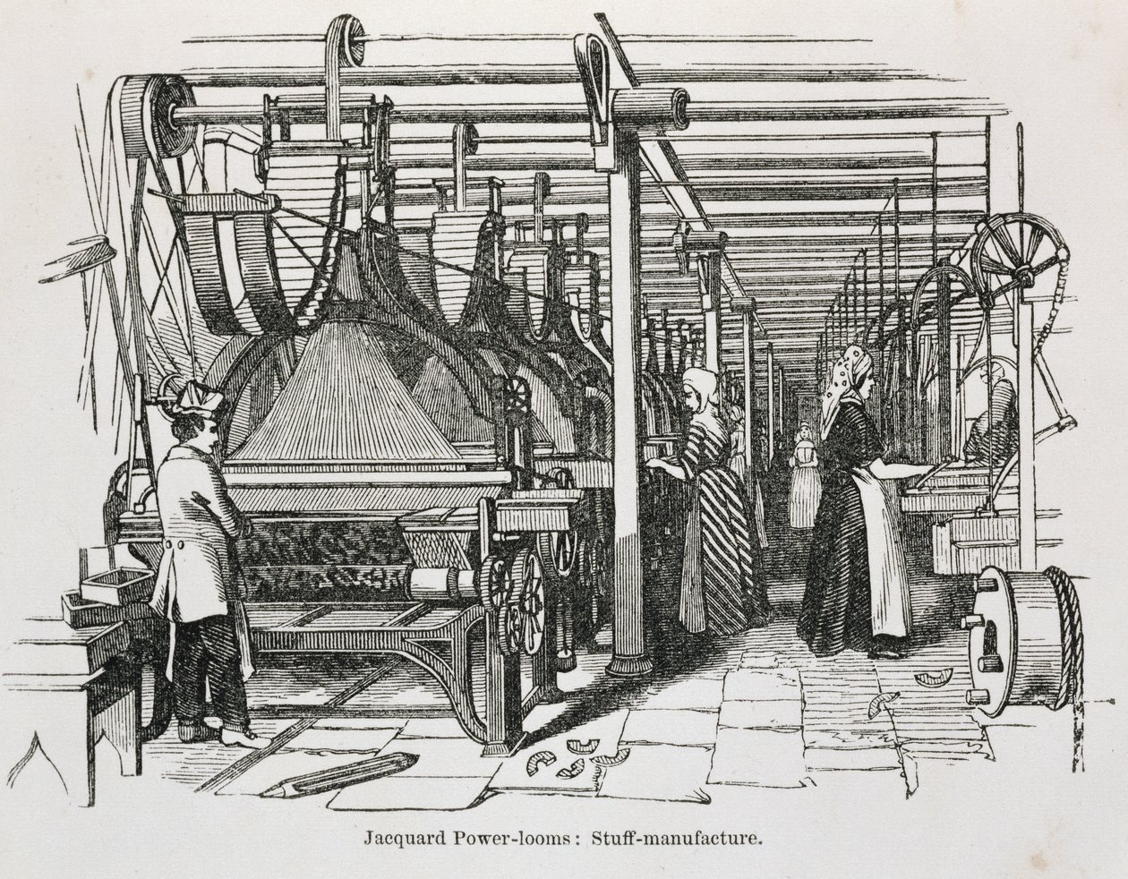 Jacquard Power Looms by English School