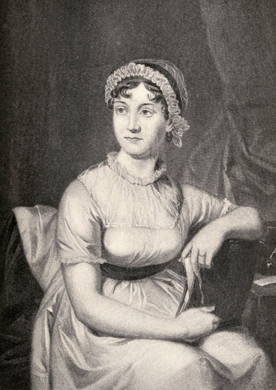 Jane Austen (1775-1817) illustration from 