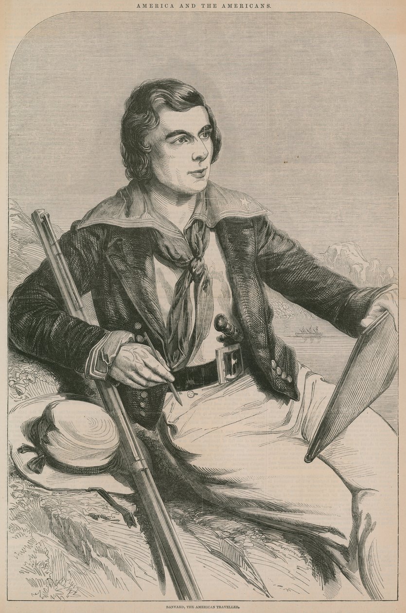 John Banvard, the American Traveller by English School