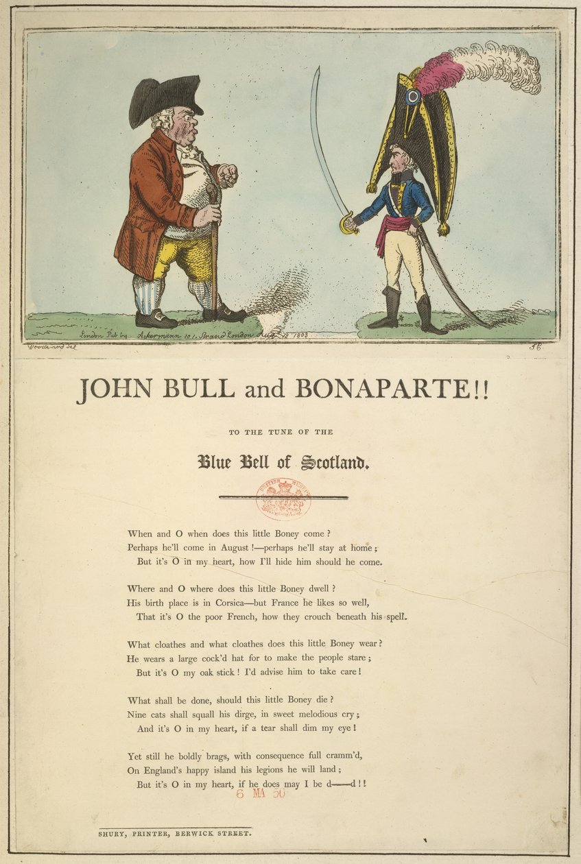 John Bull and Bonaparte by English School