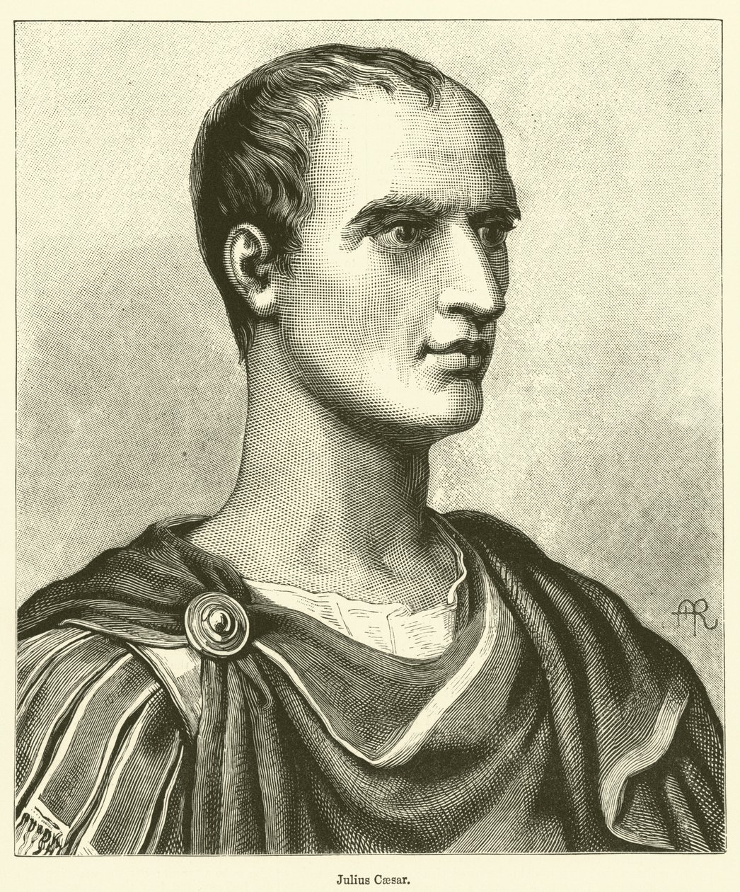 Julius Caesar (engraving) by English School