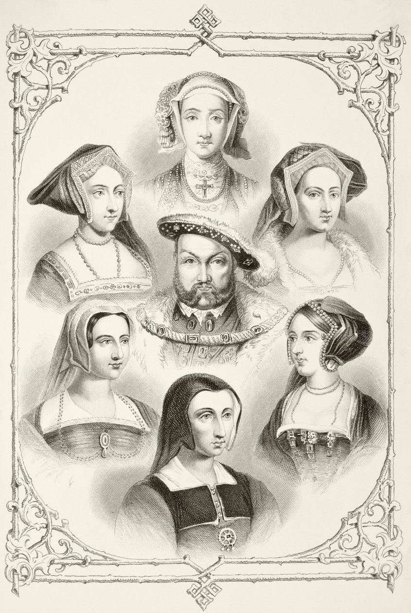 King Henry VIII of England and his six wives, from 