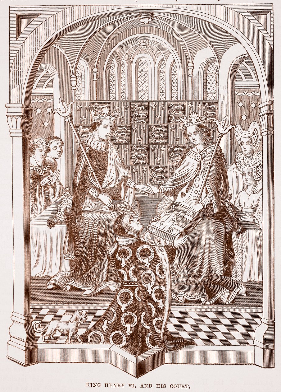 King Henry VI and His Court by English School