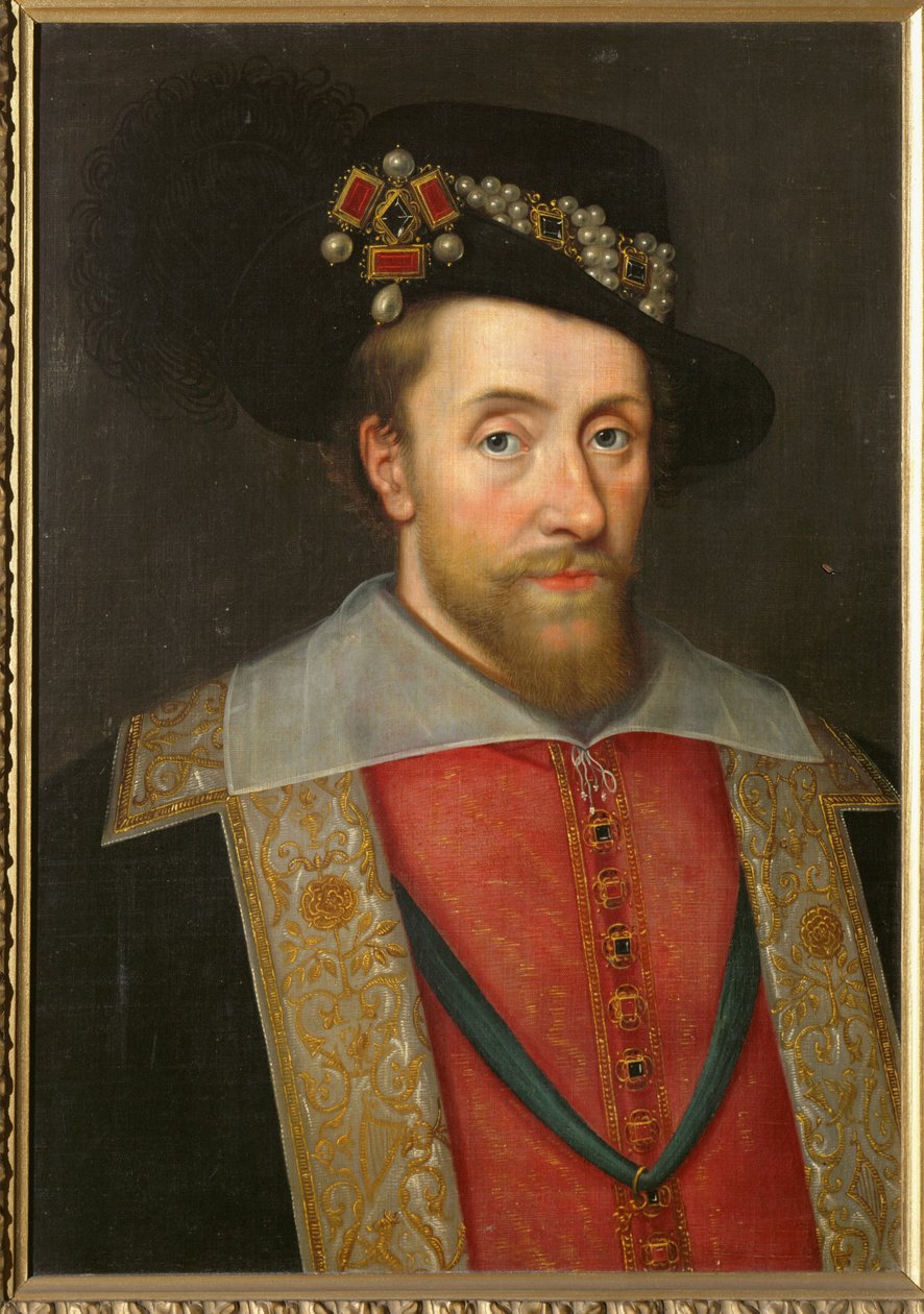 King James I of England and Scotland by English School