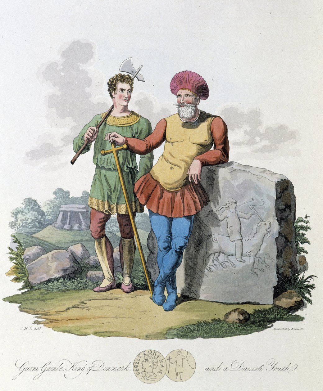 King of Denmark and young Danish - in 