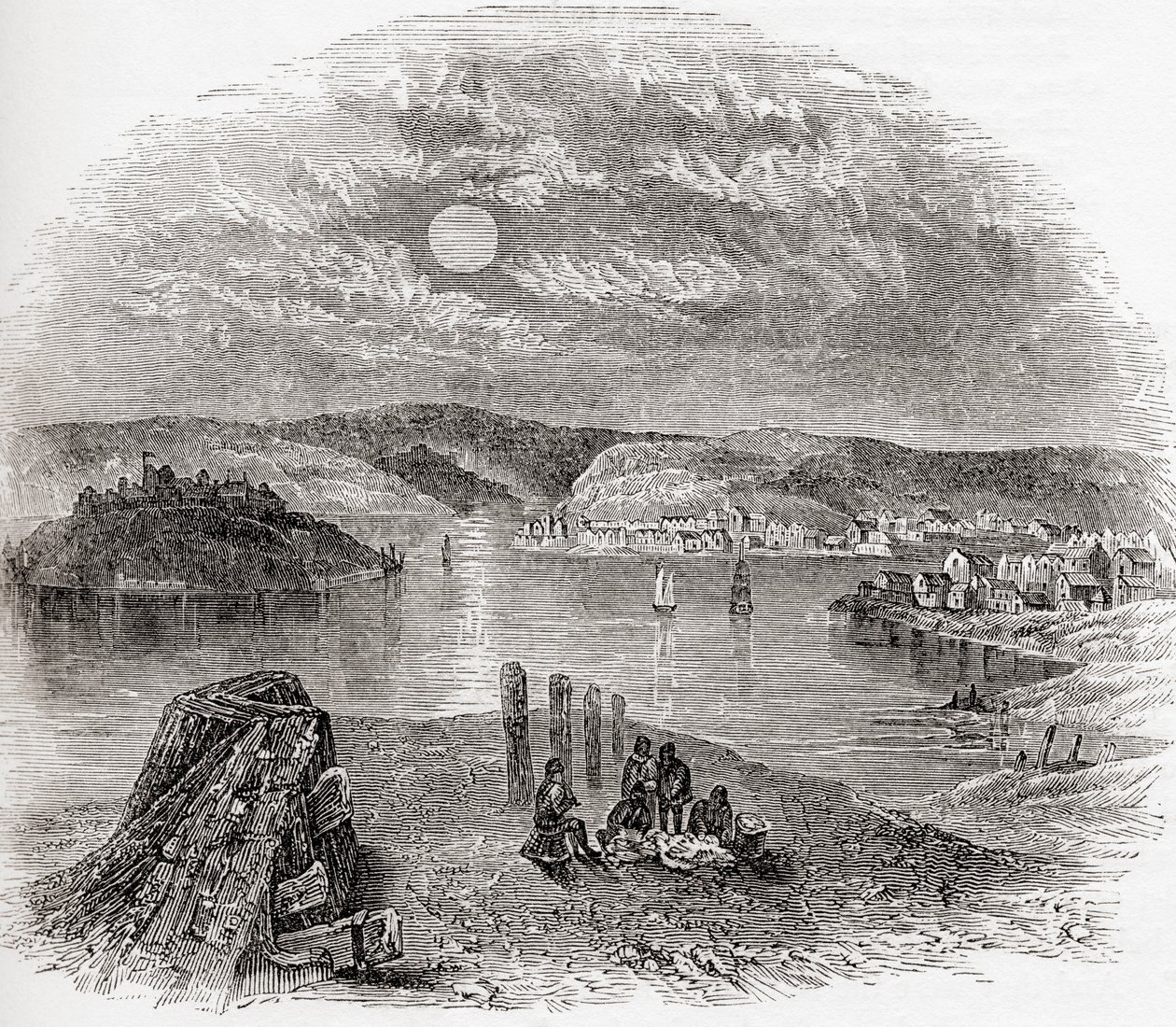 Kinsale, County Cork, Ireland in the 19th century, from Old England: A Pictorial Museum by English School
