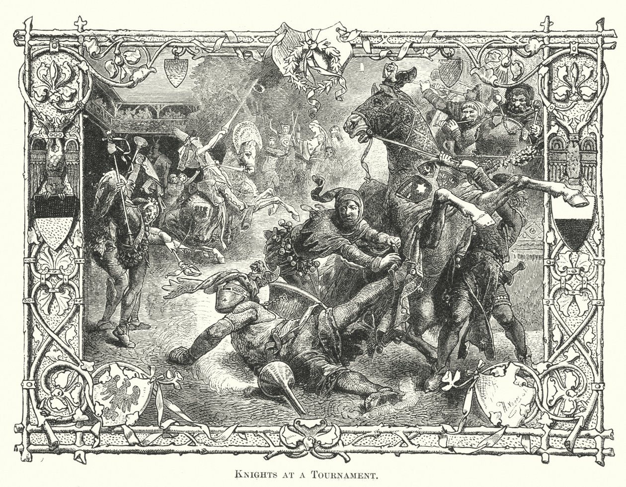 Knights at a Tournament by English School