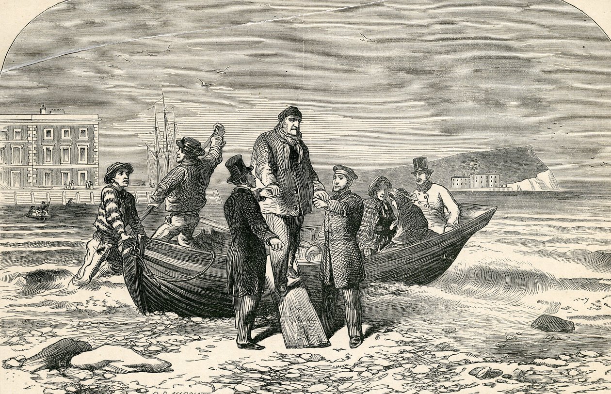 Landing of Louis Phillipe in England, 19th Century by English School